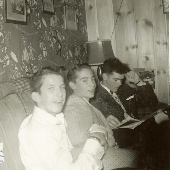 Jack, Steve and Denny at 1957 party (from Judy Thomson Tucker)