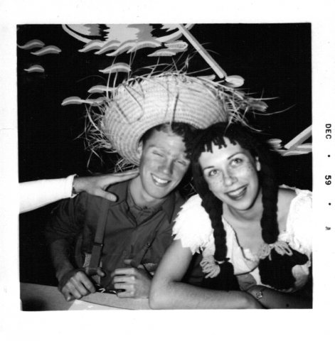 Jim Nystrom and Marie Mach at Sadie Hawkins Dance (photo from Marie Mach Friederich)